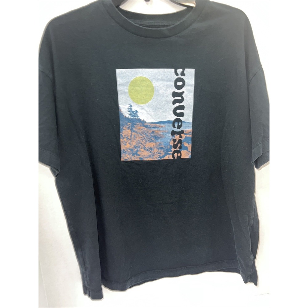 Converse Shirt Men's Medium Black Short Sleeve T Shirt